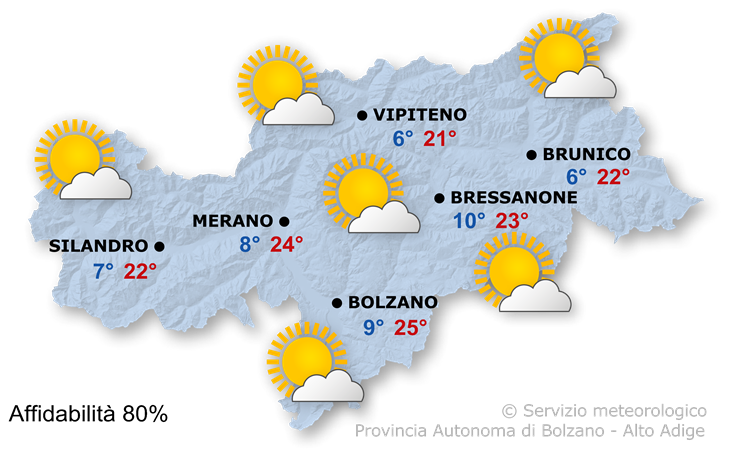 Generalmente soleggiato e caldo